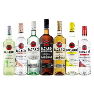 Bacardi百加得朗姆酒 黑白金朗姆酒 柠檬莫吉托椰子莓果风味基酒
