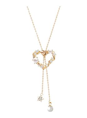 蝴蝶结流苏项链原创纯银女蝴蝶结