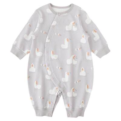 【7A抗菌】婴儿秋季纯棉连体衣