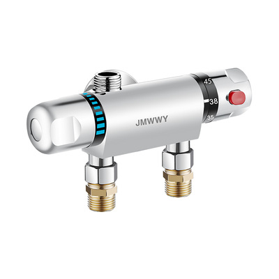 全铜明装全自动调温阀恒温混水阀