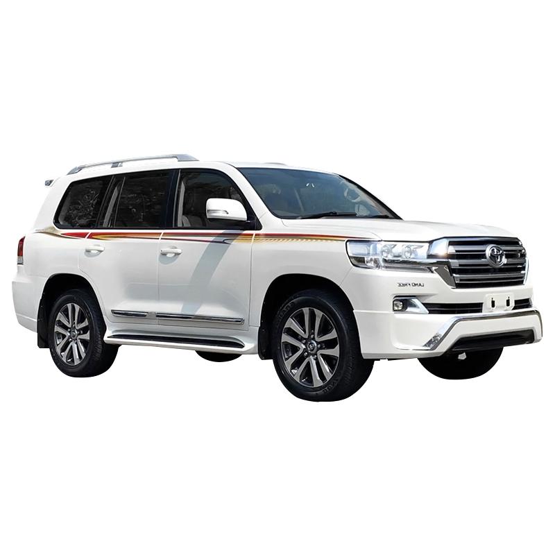 适用丰田陆巡LC100汽车彩条兰德酷路泽原厂拉花下裙改装腰线贴纸