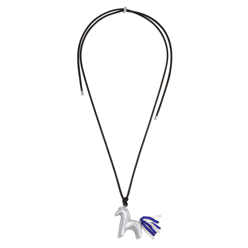 洞天TONETALE小马桑尼长项链女设计感秋冬趣味 高级感毛衣链