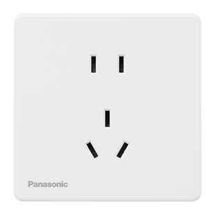 松下WZL开关插座面板家用86型一开五孔双控空调3孔16A六类双电脑