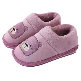 全包跟棉拖鞋女士秋冬季居家室内厚底防滑保暖大码毛毛月子拖鞋男