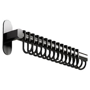 不锈钢厨房挂钩架免打孔挂杆排钩勺子铲子挂架置物架厨具收纳壁挂