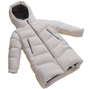 雅鹿2025新款儿童户外极寒加厚羽绒服过膝长款男女童大童冬季外套