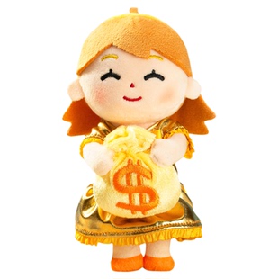 钱辈请和我交往盲盒毛绒挂件irasutoya插画小人玩偶娃岛联萌前辈