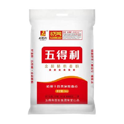 五得利超精六星中筋麦芯面粉5kg×1袋