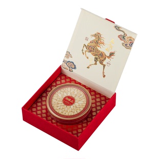 新款马上有福燕窝虫草礼品盒西洋参石斛海参元贝四拼包装盒空盒