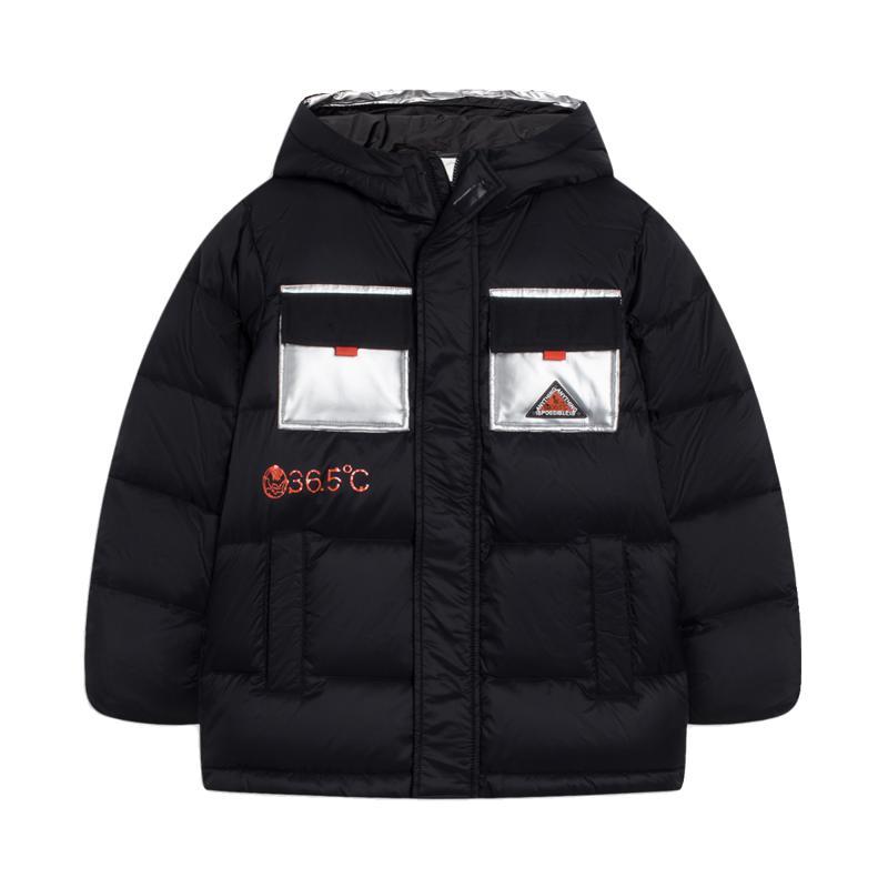 李宁男大童中款加厚保暖羽绒服