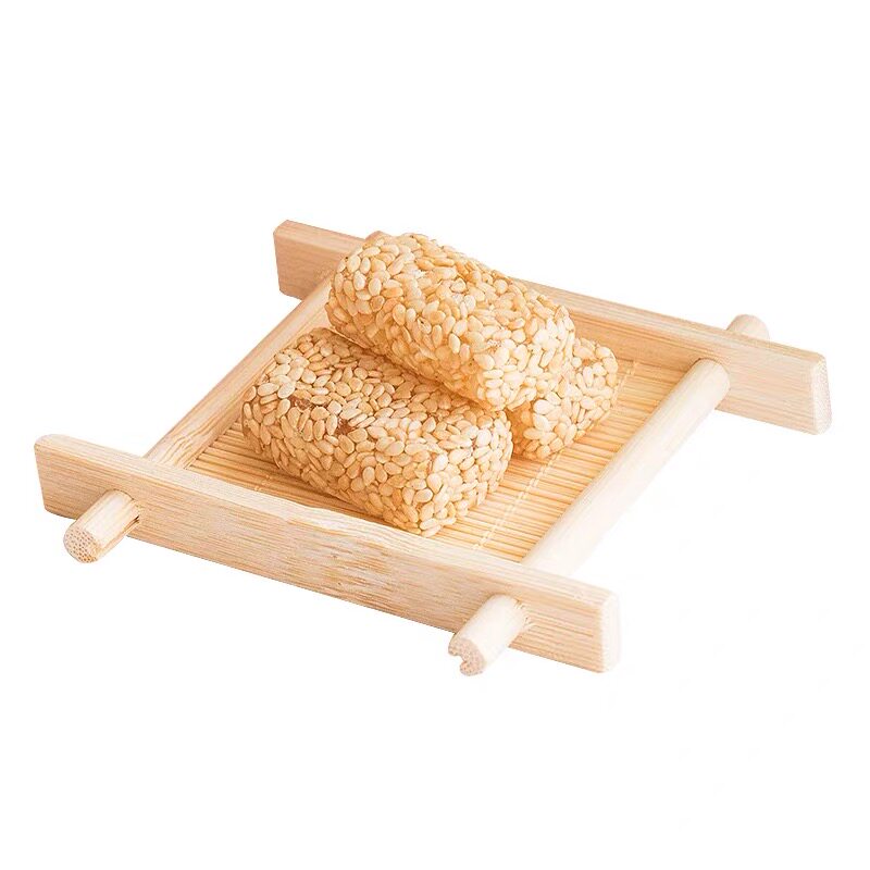 扬州特产绿叶牌牛皮糖桂花味软糖黑芝麻糖老式零食糖果200克软糖