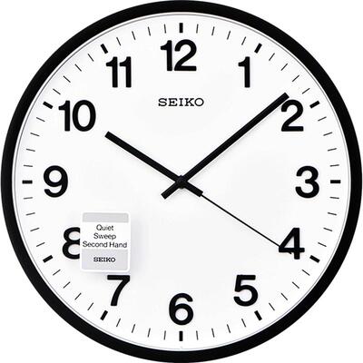 Seiko挂钟静音扫秒北欧现代简约