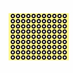 三维扫描仪标记点不干胶抄数机标志点 哑光黑圆点标记 不支持手持