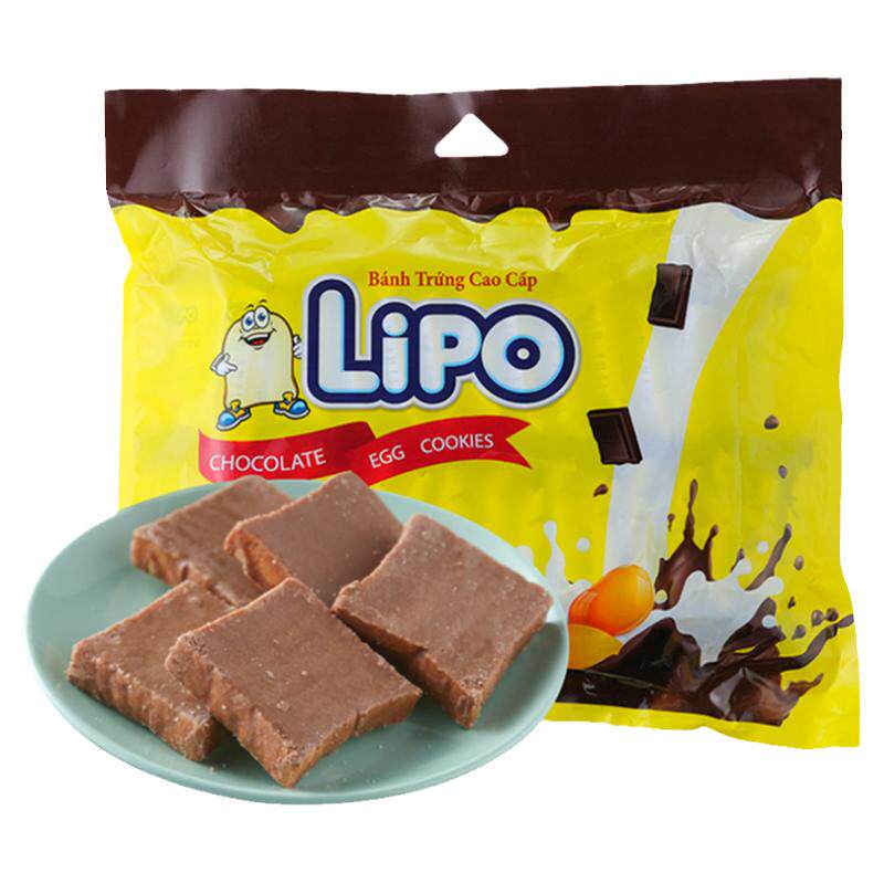 进口饼干Lipo巧克力味面包干