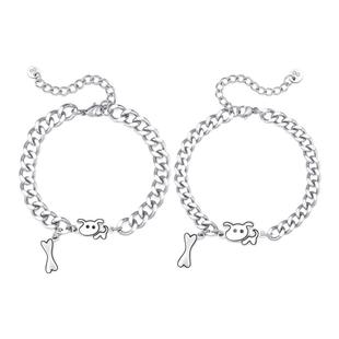 zeroline狗与骨头情侣手链女轻奢小众精致高级感钛钢手饰生日礼物