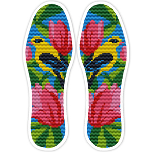 【5送1】手工十字绣鞋垫自己绣半成品新款纯棉线针孔包邮男女透气