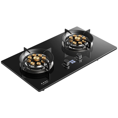 华蒂创亿燃气灶家用台式煤气双灶嵌入式天然气燃气灶九腔鸳鸯新款