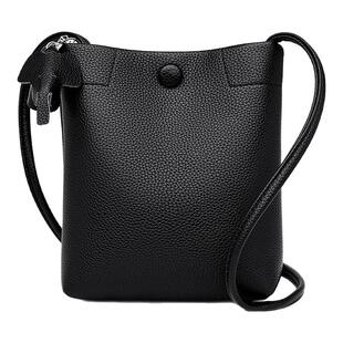 真皮手机包女夏天小包包2026新款百搭软皮斜挎包竖款迷你单肩女包