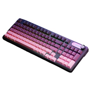 前行者黑莓PBT键帽侧刻机械键盘渐变透光热升华原厂高度键帽104键