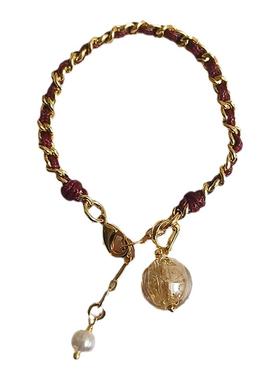 本命年红绳手链注入香水原创手作