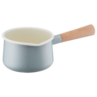 乐扣乐扣搪瓷小奶锅迷你婴儿辅食煮泡面不粘热牛奶专用12珐琅汤锅