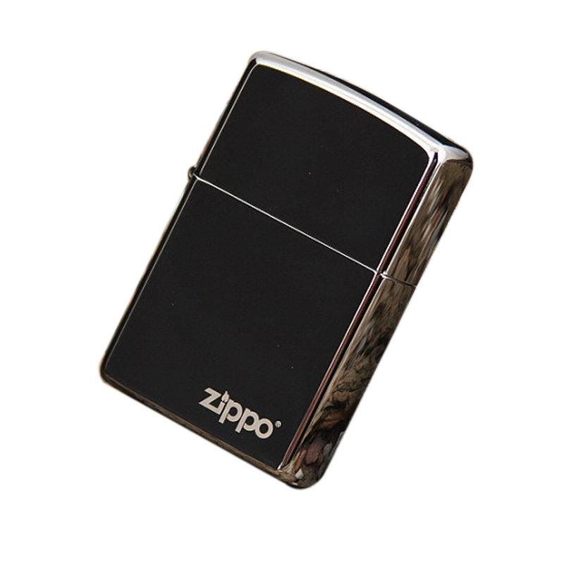 新疆zippo打火机正版原装芝宝男士黑冰蓝冰免费刻字来图定制zppo