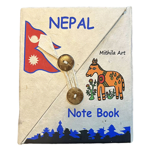 尼泊尔手工本记事本日记油画棒笔记LOKATA涂鸦同款活页DIY口袋本