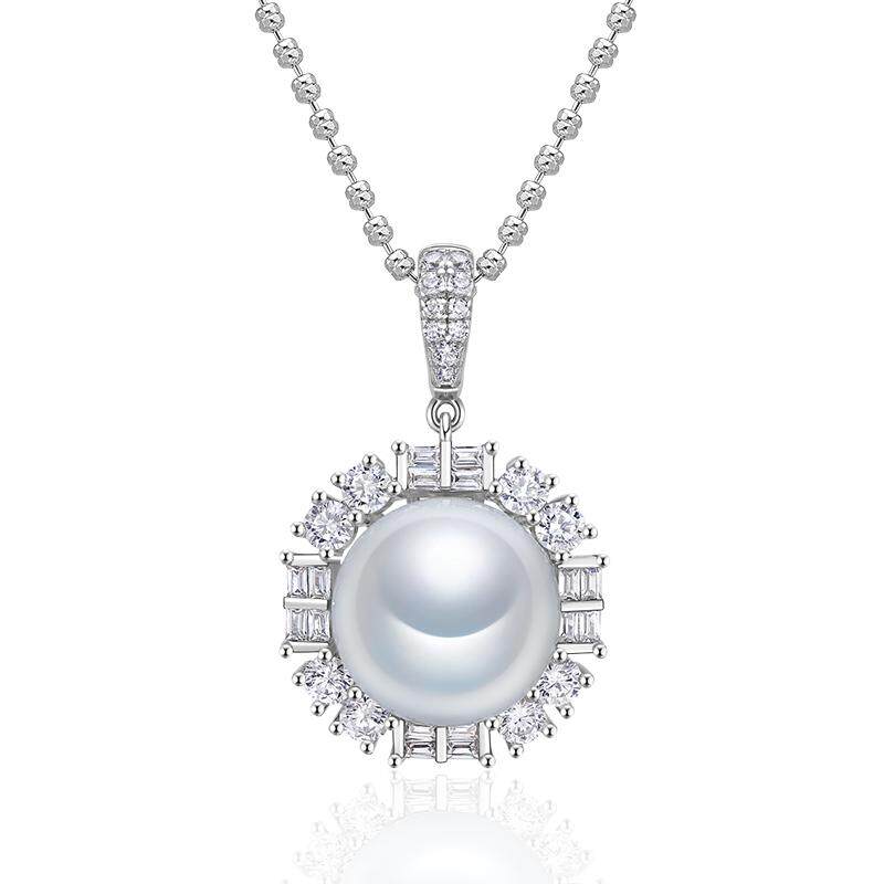 Meluxe美奈典藏系列澳白珍珠吊坠大直径澳白珍珠13-14mm