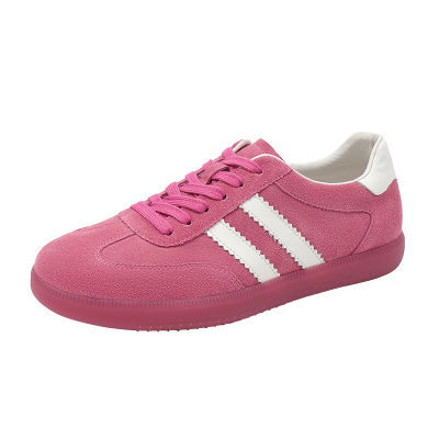 哈森休闲轻便德训鞋女春季新款彩色个性系带运动鞋HCS256110