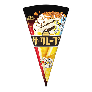 日本进口森永可丽饼冰淇淋草莓炼乳冰激凌香草巧克力饼干碎冷饮