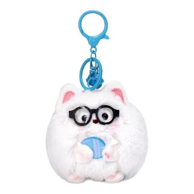 YUYI毛绒萨摩耶小狗情侣书包挂件