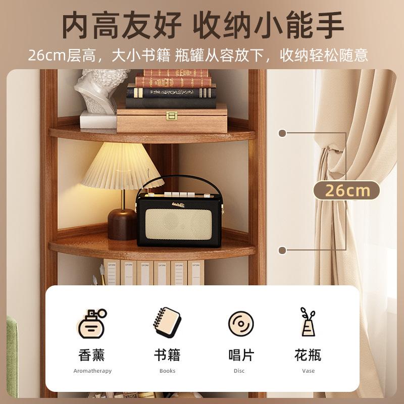 转角置物架三角形落地储物柜墙角客厅收纳架子多层多层卧室拐角柜