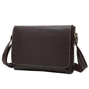 尾货清仓外贸出口真皮男包工厂清货尾款单肩斜挎包库存特价手提包