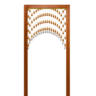 葫芦风水珠帘水晶隔断帘厕所门帘客厅玄关化解卧室门对门半帘串珠