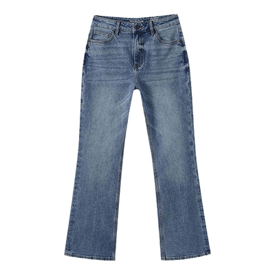 MOP冬季新品女款牛仔长裤