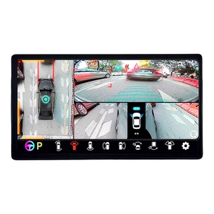 汽车360度全景720倒车影像系统本田丰田奥迪大众行车记录仪AI测距