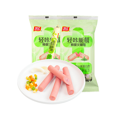 双汇袋装轻咔能靓早餐炒饭火腿肠
