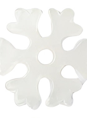 雪花片创意圣诞雪景造景装饰摆件