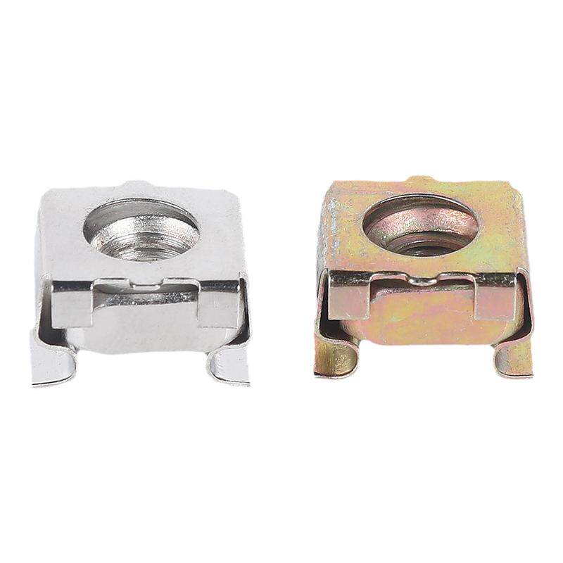 卡式螺母304不锈钢浮动笼式机柜螺丝母铁夹铁皮四方螺帽M4M5M6M8