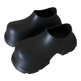 细细条 潮人增高厚底大头鞋女夏季外穿百搭时尚一脚蹬女鞋半拖鞋