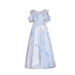 女童连衣裙2025新款夏季小女孩雪纺碎花裙夏天儿童裙子夏大童长裙