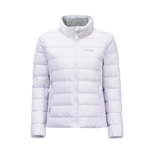 黑冰户外立领无帽保暖内胆鹅绒轻薄短款羽绒服女款鹅绒上衣8161