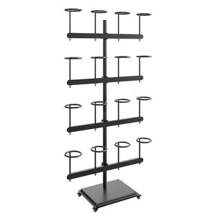 安全帽落地展示架帽子摆放架头盔收纳架子电动车工地办公衣帽架