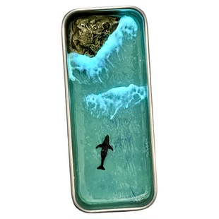 原创手工制作晒晒太阳可以亮海岛北冥微型冰箱贴夜光创意礼品