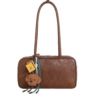 生日礼物TOUTOU新款波士顿保龄球包大容量法棍腋下包通勤单肩包