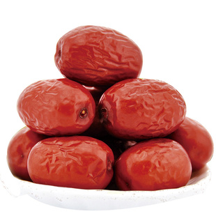 新枣新疆大红枣和田枣吊干骏枣500g包邮新货大红枣干果零食零添加