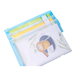 【10个装】得力拉链袋文件袋文件夹透明学生资料收纳试卷PP文具袋公文袋拉边袋资料袋5588系列