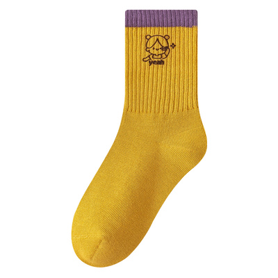 女童纯棉a类防臭吸汗运动长筒袜