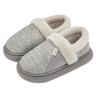 男士棉拖鞋男款外穿冬季包跟2025新款居家室内保暖毛棉鞋女款冬天
