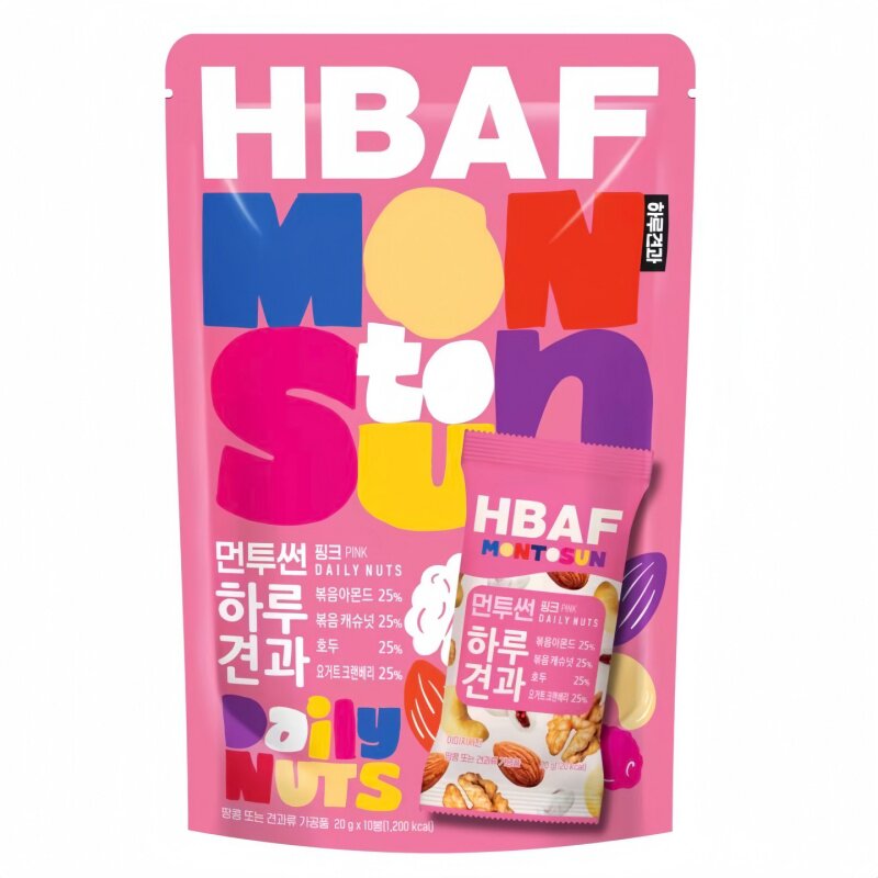 HBAF周一到周日原味混合坚果